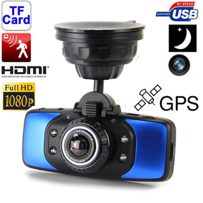 KVD GS9000 Blue , 2.7 inch High Resolution TFT LCD Screen 5.0 Mega Pixels CMOS Full HD 1080P Vehicle Blackbox DVR Car Camera Rec - Click Image to Close